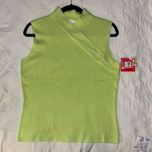 High neck Sleeveless sweater